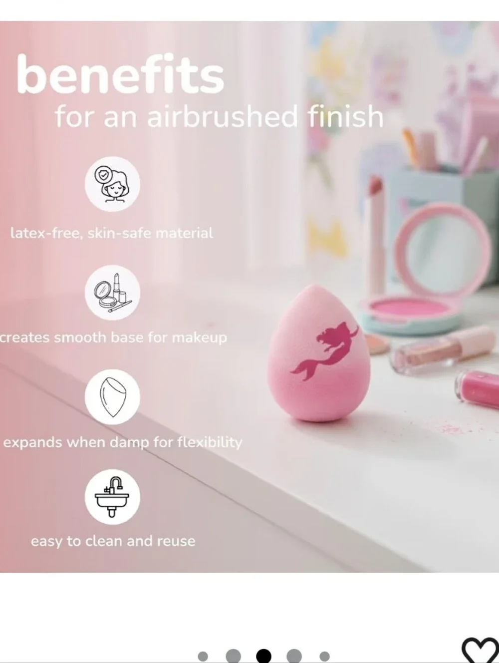 The Crème Shop x Disney Princess Ariel Blending Sponge Duo